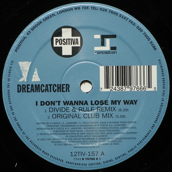 Dreamcatcher : I Don't Wanna Lose My Way 12"(1 Of 2) (12")