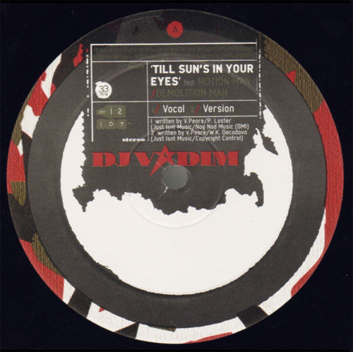DJ Vadim : Till Sun's In Your Eyes / Headline News (12")