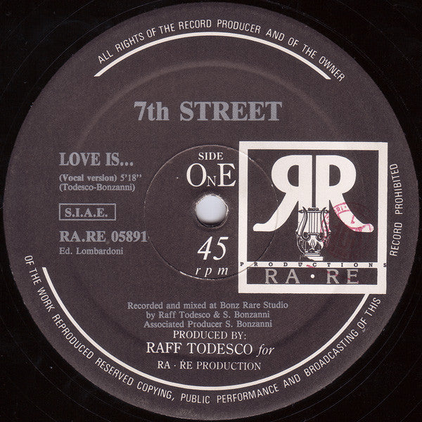 7th Street : Love Is... (12")