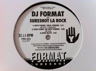 DJ Format Feat. Sureshot La Rock : Mr D.J. (12", Promo)