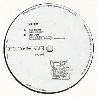 Geiom : Resi Claart / Stel Dum (12")