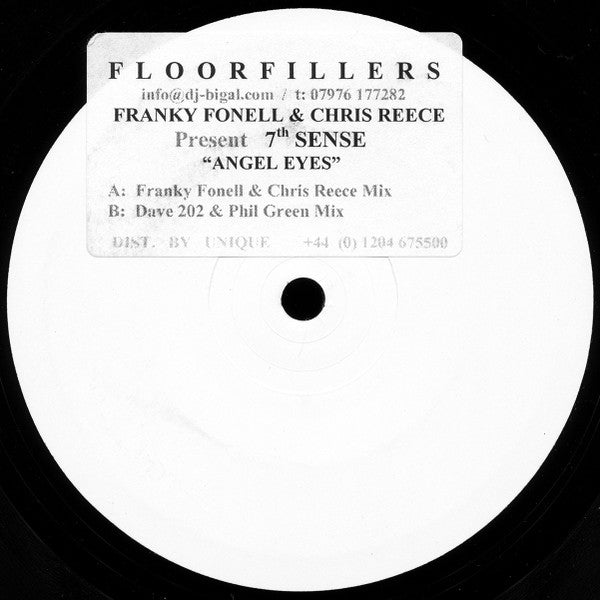 Franky Fonell & Chris Reece Present 7th Sense : Angel Eyes (12", W/Lbl, Sti)