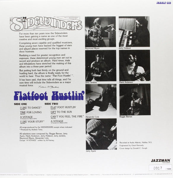 The Sidewinders (2) : Flatfoot Hustlin' (LP, Album, Ltd, Num, RE)