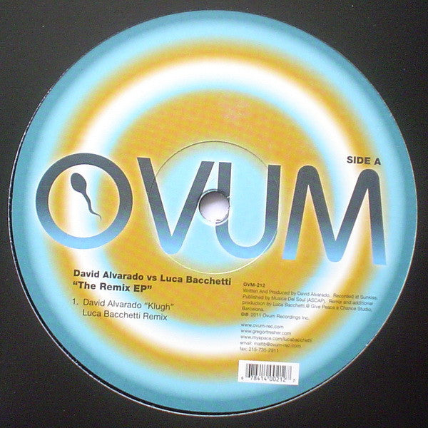 David Alvarado vs Luca Bacchetti : The Remix EP (12", EP)