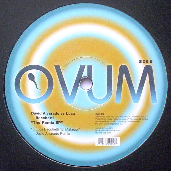 David Alvarado vs Luca Bacchetti : The Remix EP (12", EP)