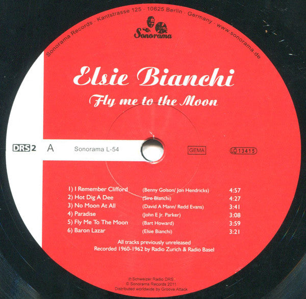 Elsie Bianchi : Fly Me To The Moon (Unreleased Swiss Radio Jazz 1960-62) (LP, Album, RM)