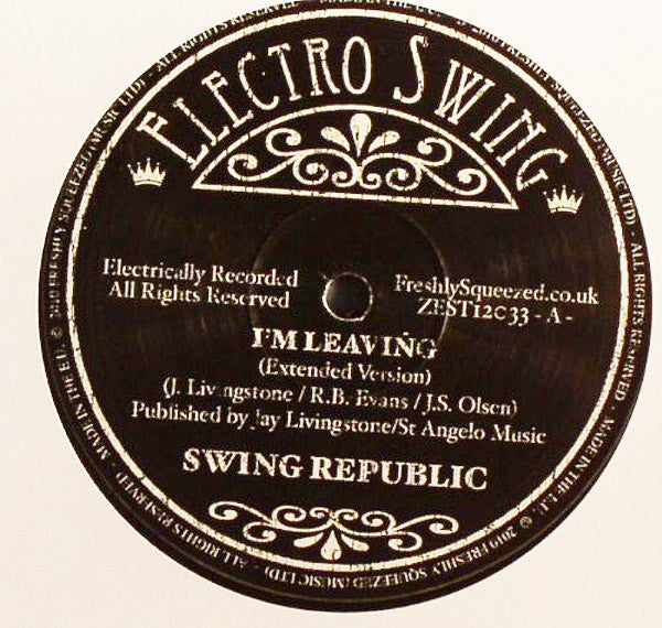 Swing Republic : Electro Swing (12", Ltd)