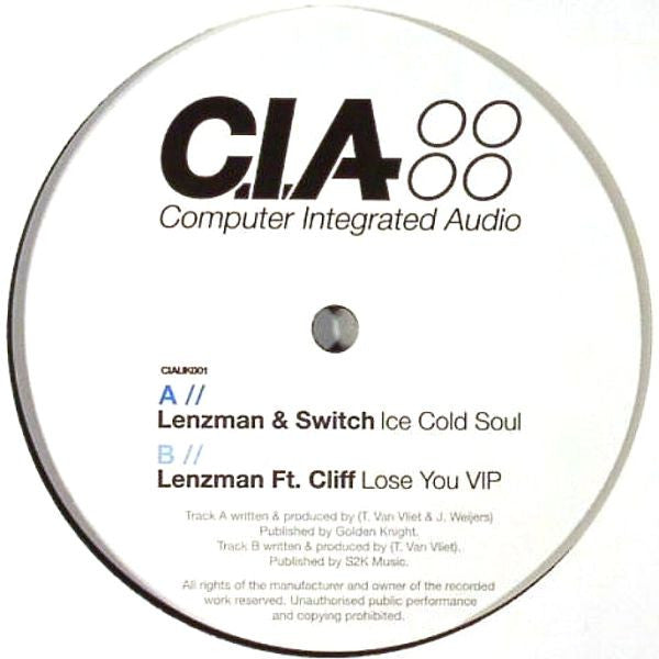 Lenzman & Switch (9) : Ice Cold Soul (12")