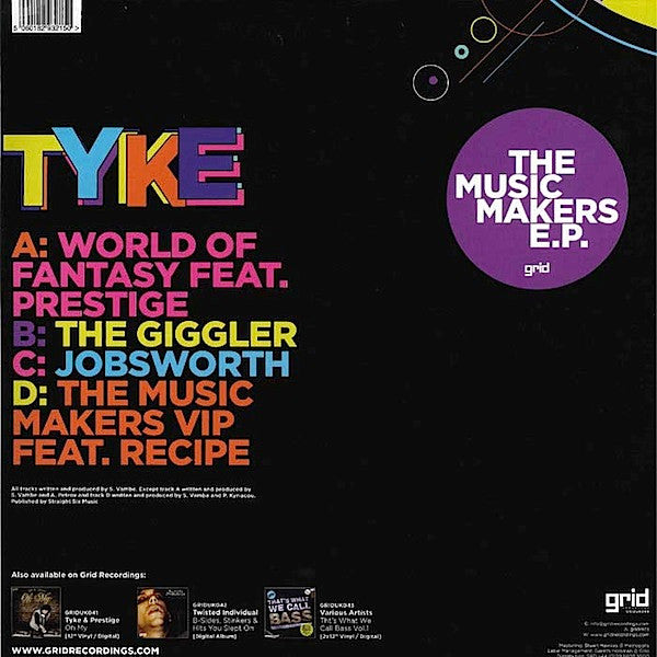 Tyke : The Music Makers EP (2x12")