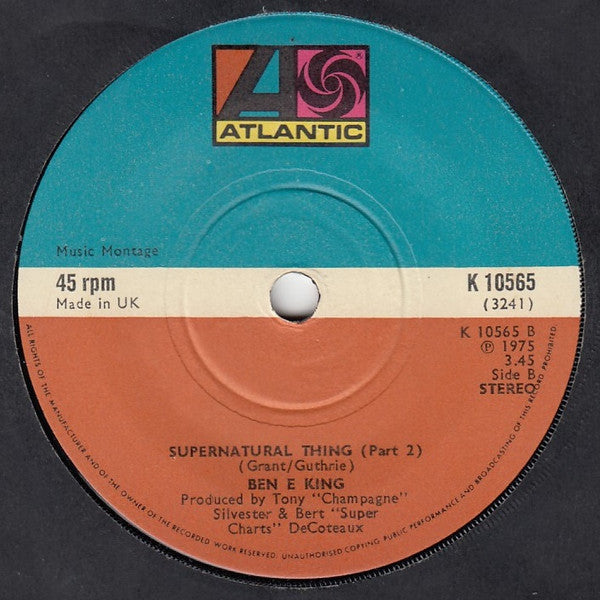 Ben E. King : Supernatural Thing (Part 1) (7", Single, Sol)