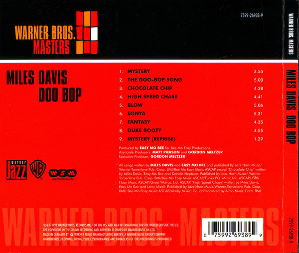Miles Davis : Doo-Bop (CD, Album, RE, Dig)