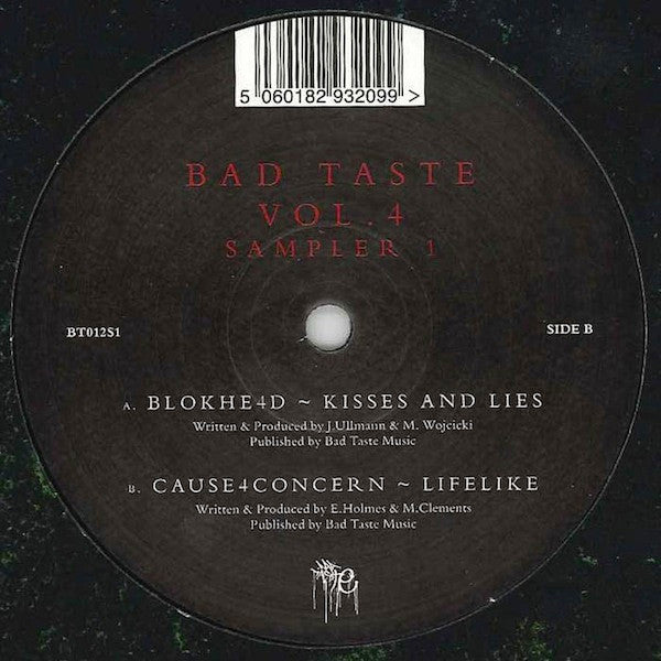 Blokhe4d : Bad Taste Vol.4 (Sampler 1) (12", Smplr)