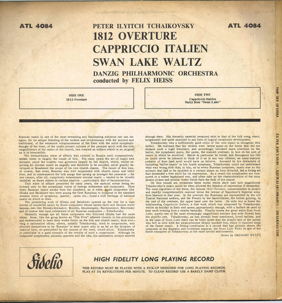 Pyotr Ilyich Tchaikovsky : '1812' Overture / Italian Caprice (LP, Album)