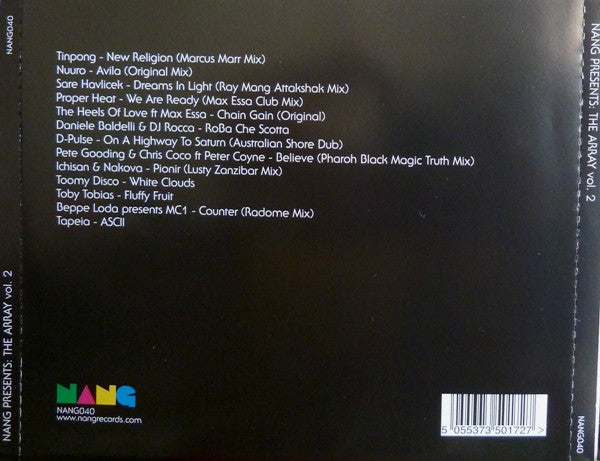 Various : Nang Presents The Array Vol. 2 (CD, Comp)
