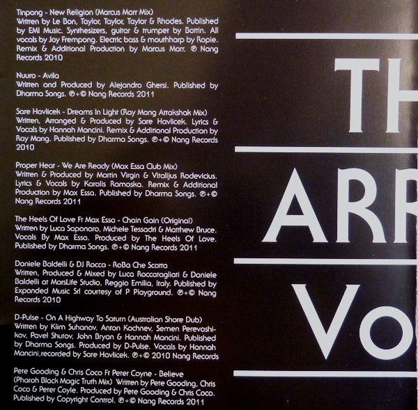 Various : Nang Presents The Array Vol. 2 (CD, Comp)