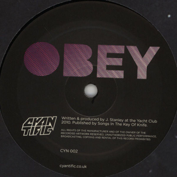 Cyantific : Obey / Bounce It (12")