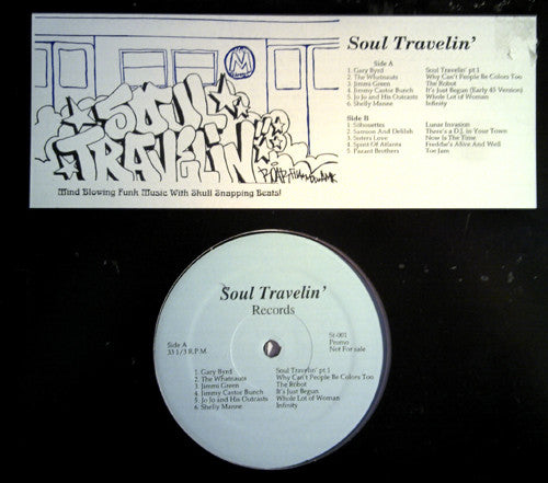 Various : Soul Travelin' (LP, Comp, Promo, Unofficial)