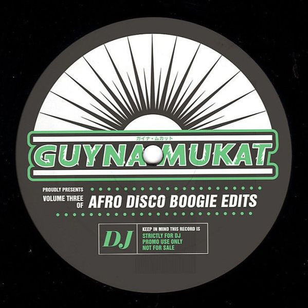 Guynamukat : Afro Disco Boogie Edits Volume Three (12", Promo, Unofficial)