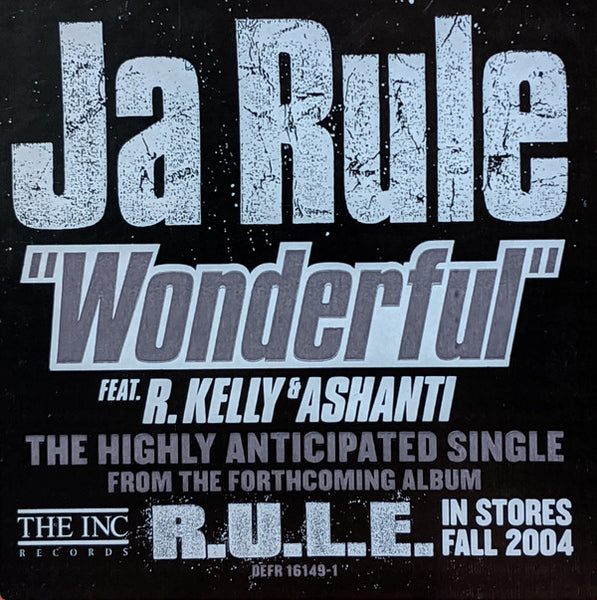 Ja Rule Feat. R. Kelly & Ashanti : Wonderful (12", Single, Promo)