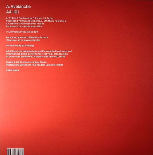 Photek : Avalanche / 101 (12", Ltd)