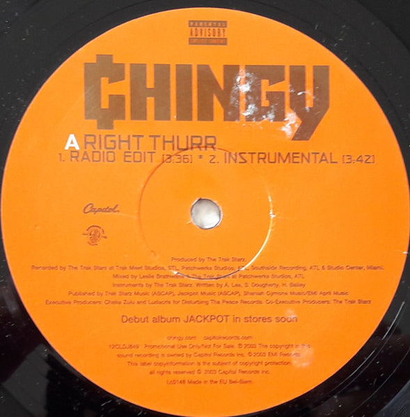 Chingy : Right Thurr (12", Promo)