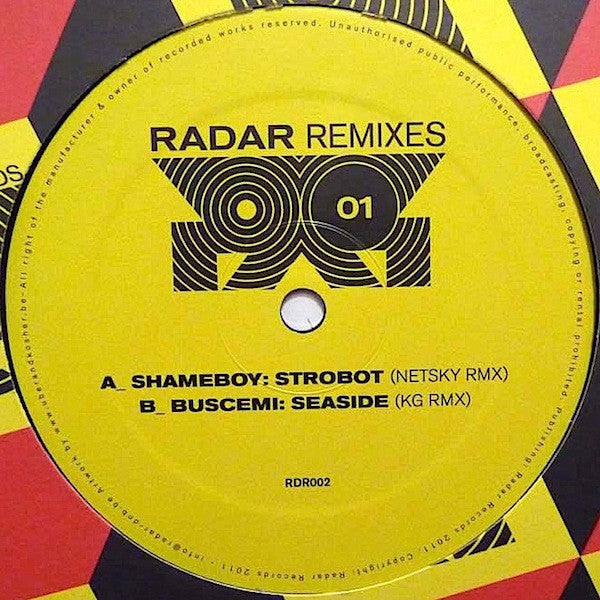 Shameboy / Buscemi : Radar Remixes 01 (12")