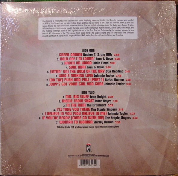Various : Stax Number Ones (LP, Comp)