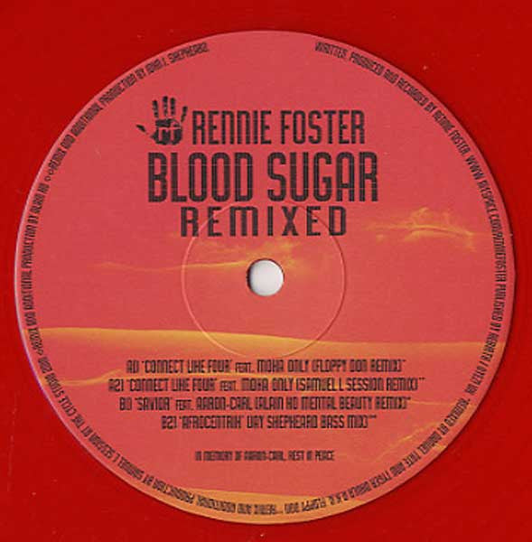 Rennie Foster : Blood Sugar Remixed (12", Red)