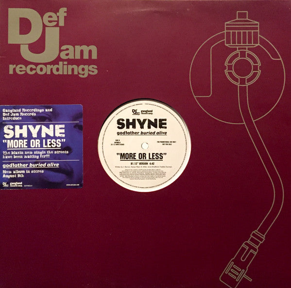 Shyne : More Or Less (12", Promo)