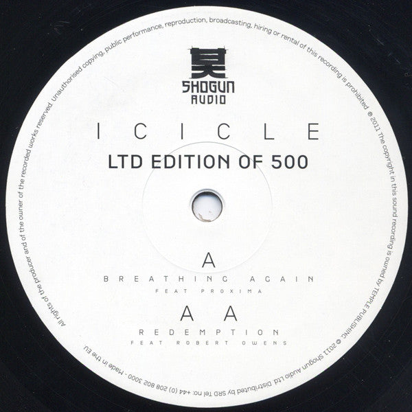 Icicle : Breathing Again / Redemption (10", Ltd)