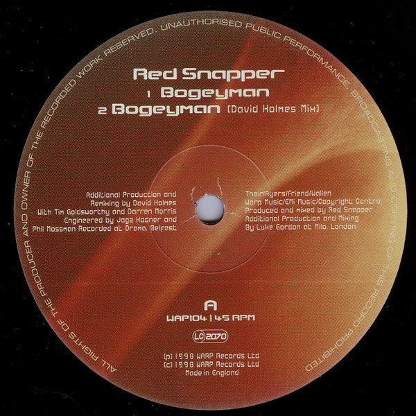 Red Snapper : Bogeyman (12")