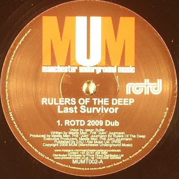 Rulers Of The Deep : Last Survivor (12")