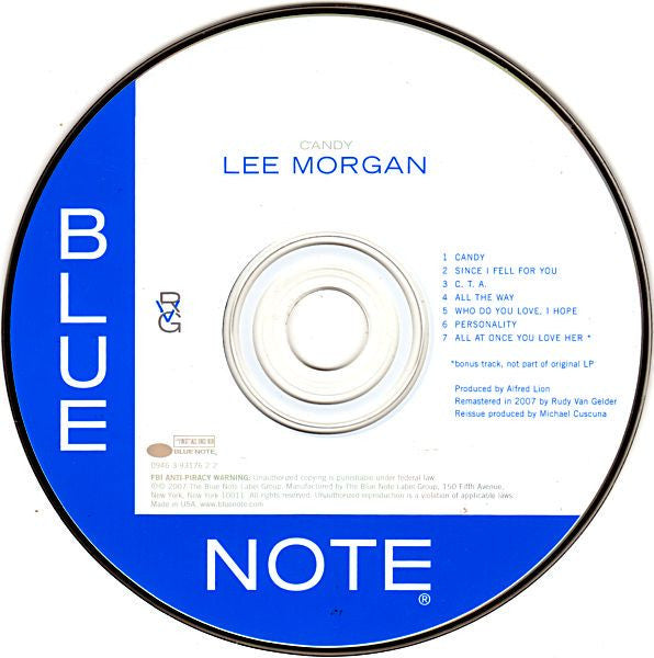 Lee Morgan : Candy (CD, Album, RE, RM)