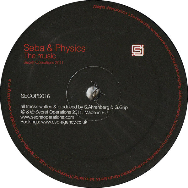 Seba & Physics (2) : Before I Can Breathe / The Music (12")