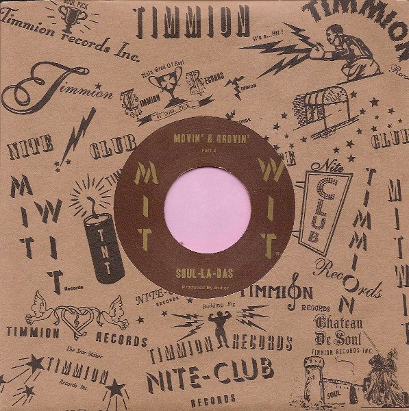 Soul-La-Das : Movin' & Groovin' Part 1 / Part 2 (7", Single)
