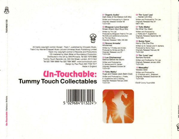 Various : Un-Touchable: Tummy Touch Collectables (CD, Comp)