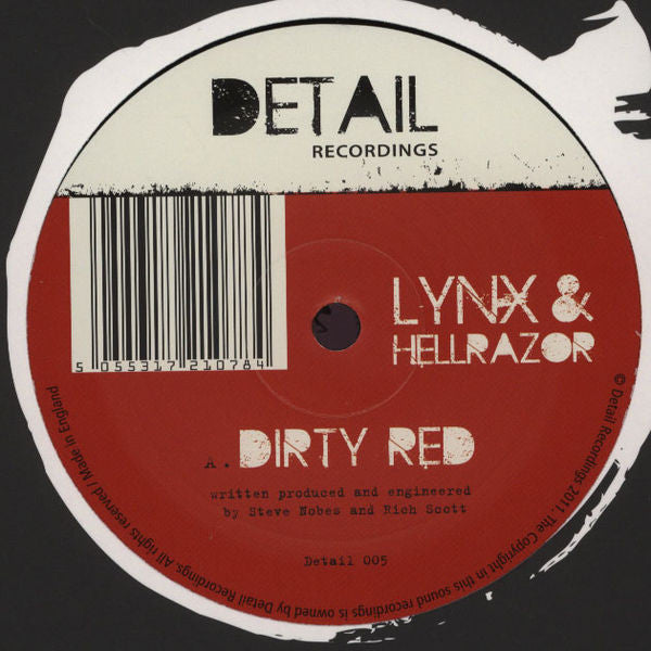 Lynx (7) & Hellrazor / Lynx (7) Ft Spikey Tee* : Dirty Red / 5am Soul City (12")