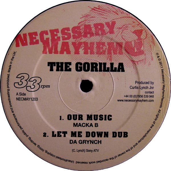 Macka B / Da Grynch / Askala Selasie, Masicker & Blackout Ja : The Gorilla (12")
