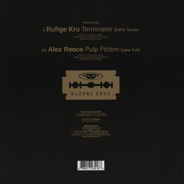 Rufige Kru / Alex Reece : Terminator / Pulp Fiction (Remixes) (12")
