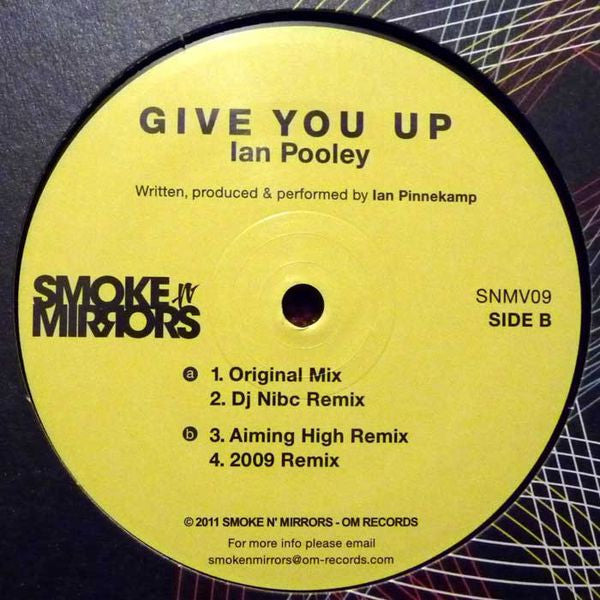 Ian Pooley : Give You Up (12")