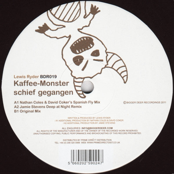 Lewis Ryder : Kaffee-Monster Schief Gegangen (12", Bro)