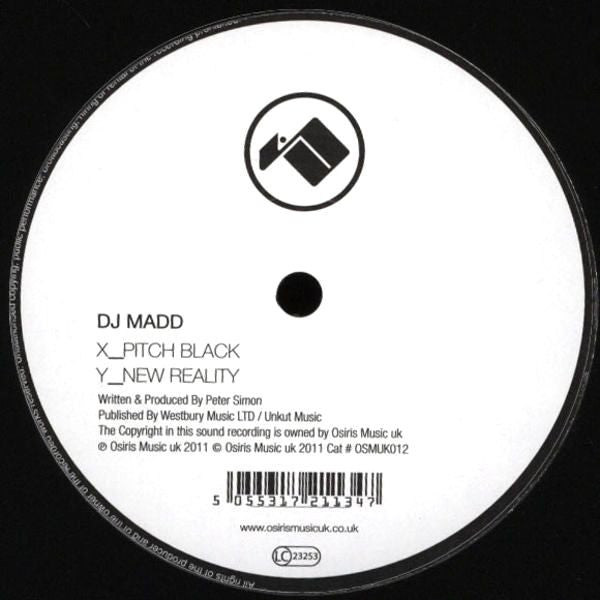 DJ Madd : Pitch Black / New Reality (12")