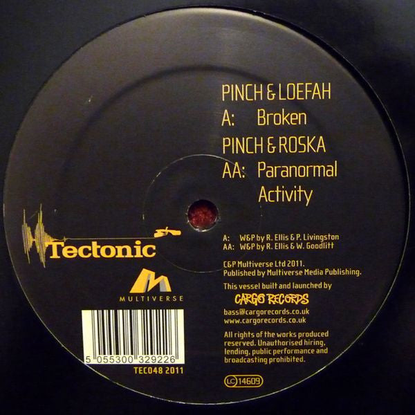 Pinch (2) & Loefah / Pinch (2) & Roska : Broken / Paranormal Activity (12")