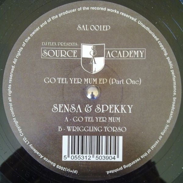 Sensa & Spekky : Go Tel Yer Mum EP (2x12", EP)
