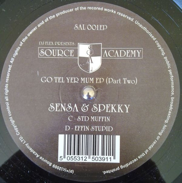 Sensa & Spekky : Go Tel Yer Mum EP (2x12", EP)