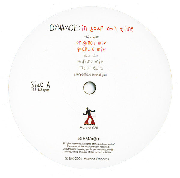 Dynamoe : In Your Own Time (12")