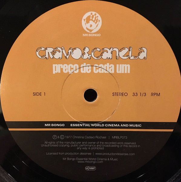 Cravo & Canela : Preço De Cada Um (LP, Album, Ltd, RE)