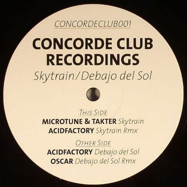 Microtune & Takter, Acidfactory, Oscar : Skytrain / Debajo Del Sol (12")