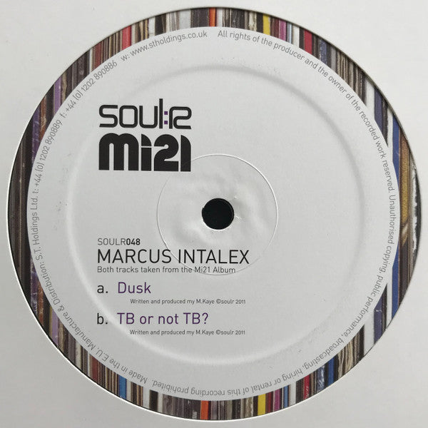 Marcus Intalex : Dusk / TB Or Not TB? (12", Smplr)
