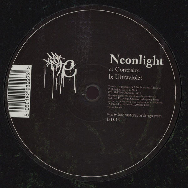 Neonlight : Contraire / Ultraviolet (12")